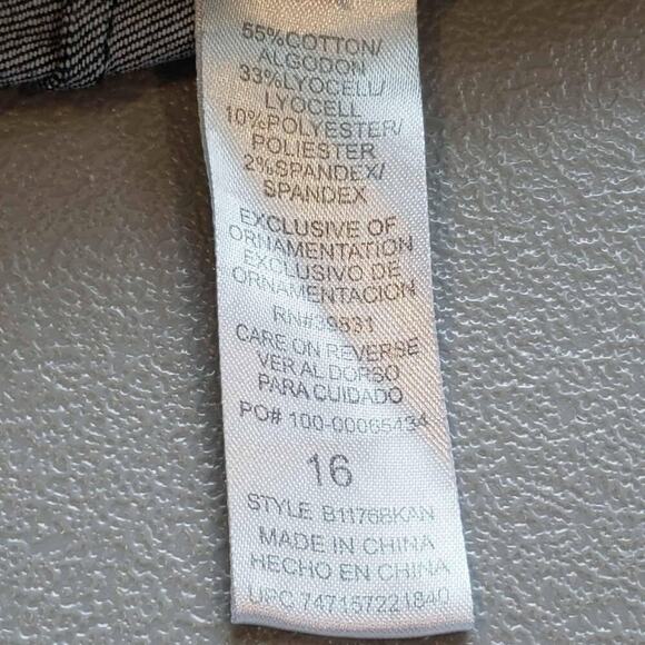 Democracy Jeans Women's Size 16 Blue Dark Wash Skinny Leg High Rise 5-Pocket - Picture 8 of 10